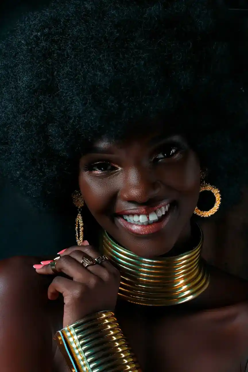 Black woman with beautiful locs hairstyle